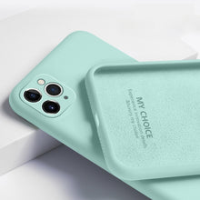 Load image into Gallery viewer, For iPhone 11 12 Pro SE 2 Case Luxury Original Silicone Full Protection Soft Cover For iPhone X XR 11 XS Max 7 8 6 6s Phone Case
