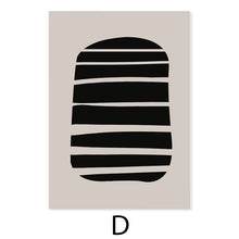 Load image into Gallery viewer, Modern Abstract Line Art Beige Black Minimalist Canvas Painting Poster Print Wall Pictures Living Room Interior Home Decoration
