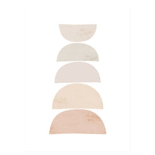 Cargar imagen en el visor de la galería, Boho geométrico abstracto sol naciente Arco Iris Beige lienzo pintura pared imágenes artísticas carteles impresión Interior sala de estar decoración del hogar
