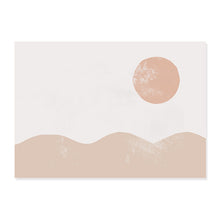 Cargar imagen en el visor de la galería, Boho geométrico abstracto sol naciente Arco Iris Beige lienzo pintura pared imágenes artísticas carteles impresión Interior sala de estar decoración del hogar
