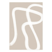 Load image into Gallery viewer, Modern Abstract Boho Beige White Line Wall Art Minimalist Canvas Paintings Posters Print Picture Living Room Home Interior Decor
