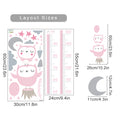 Cartoon Baby Height Measurement Lion Hippo Rainbow Wall Sticker Nursery Vinyl Wall Decals Kids Room Interior Home Decor Gifts