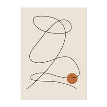 Cargar imagen en el visor de la galería, Pósteres bohemios de línea abstracta de arcoíris y Beige, pintura en lienzo, imágenes artísticas impresas para pared, decoración Interior del dormitorio, sala de estar y hogar
