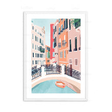 Load image into Gallery viewer, Anime Cartoon City Landscape Poster Prints Morocco Dubai Japan Travel Wall Art Canvas Pictures for Home Decor Interior Paintings
