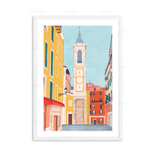 Load image into Gallery viewer, Anime Cartoon City Landscape Poster Prints Morocco Dubai Japan Travel Wall Art Canvas Pictures for Home Decor Interior Paintings
