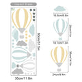 Cartoon Hot Air Balloon Clouds Nursery Wall Stickers Removable Children DIY Wall Decals Kids Bedroom Interior Home Decoration
